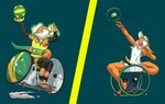Rating: s
ID: 2828701
Date: 2021-07-13 14:37:02 -0400
Status: active
Score: 34
2020_tokyo_olympics agamid anthro australian ball barefoot feet female frilled_lizard green_background landeg lizard lizzie_(paralympics_australia) olympics paralympics_australia reptile royal_australian_mint scalie simple_background solo sport tennis tennis_ball toes vehicle volleyball_(ball) wheelchair wheelchair_rugby post #2828701