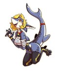 Rating: s
ID: 3697159
Date: 2022-11-17 18:37:48 -0500
Status: active
Score: 43
3_toes 4_fingers accessory anthro arm_gills bell bell_collar big_breasts blonde_hair blue_body breasts claws cleavage clothed clothing collar digital_media_(artwork) eyelashes fangs feet female fingers fish footwear furgonomics gesture gills hair hi_res jewelry leotard looking_at_viewer marine markings miakameron multicolored_body neck_gills non-mammal_breasts open_mouth pawpads shark simple_background smile socks solo tail tail_accessory tail_jewelry tail_markings teeth text text_on_clothing text_on_footwear text_on_socks toe_claws toes tongue topwear two_tone_body waving waving_at_viewer white_body yellow_eyes yellow_gills post #3697159