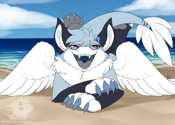 Rating: s
ID: 5658623
Date: 2025-06-21 17:00:22 -0400
Status: active
Score: 6
2023 4_fingers 4_toes absurd_res anthro beach blue_body blue_fur cheek_tuft chest_tuft cloud cross_pupil detailed_background dutch_angel_dragon eyelashes facial_tuft fangs feathered_wings feathers feet female fingers fur head_tuft hi_res horn inner_ear_fluff legs_up lying on_front open_mouth pawpads paws purple_eyes sand sea shikaro solo teeth throat toes tongue tuft water white_body white_fur wings post #5658623