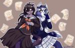 Rating: s
ID: 2011658
Date: 2019-10-03 15:52:07 -0400
Status: active
Score: 11
2019 accessory ahoge alternate_species anthro black_hair blue_eyes bottomwear brisskwinds canid canine canis cjk_tally_marks clothed clothing danganronpa danganronpa:_trigger_happy_havoc duo eyewear female fluffy fluffy_tail fur glasses grey_background grey_wolf_(kemono_friends) hair hair_accessory hairclip heterochromia holding_object kemono_friends long_hair mammal mustelid musteline necktie open_mouth purple_body purple_eyes purple_fur simple_background skirt spike_chunsoft tail tally_marks toko_fukawa true_musteline weasel white_body white_fur wolf yellow_eyes post #2011658