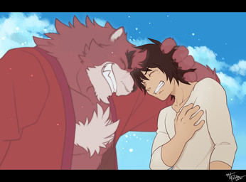2015 5_fingers anthro bear blue_sky brown_fur chest_tuft clothed clothing day digital_media_(artwork) duo eyes_closed facial_hair fur hair hi_res human kumatetsu kyuta male mammal muscular outside shirt sky standing takemoto_arashi the_boy_and_the_beast tuft
Rating: Safe
Score: 6
User: Strongbird
Date: September 11, 2017 2015 5_fingers anthro bear blue_sky brown_fur chest_tuft clothed clothing day digital_media_(artwork) duo eyes_closed facial_hair fur hair hi_res human kumatetsu kyuta male mammal muscular outside shirt sky standing takemoto_arashi the_boy_and_the_beast tuft
Rating: Safe
Score: 6
User: Strongbird
Date: September 11, 2017