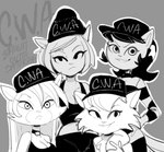 Rating: s
ID: 2741179
Date: 2021-05-15 23:36:46 -0400
Status: active
Score: 31
2021 anthro baseball_cap beanie black_and_white cleo_catillac clothing dbaru domestic_cat felid feline felis female flo_(catillac_cats) group hanna-barbera hat headgear headwear heathcliff_and_the_catillac_cats hi_res katty_katswell mammal monochrome nickelodeon panther_(top_cat) parody t.u.f.f._puppy top_cat_(series) top_cat_begins post #2741179