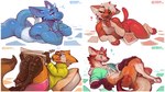 Rating: s
ID: 5354269
Date: 2025-02-05 21:37:38 -0500
Status: active
Score: 212
16:9 anthro avian barefoot beak biped bird black_nose blue_body blue_tail bottomless canid canine clothed clothing dragon edjit feet felid feline fur group heart_symbol hi_res horn licking licking_lips looking_at_viewer lying male mammal multicolored_body mythological_creature mythological_scalie mythology nude on_front on_ground open_mouth orange_body orange_fur red_body red_tail scalie simple_background tail teeth tongue tongue_out white_body widescreen post #5354269