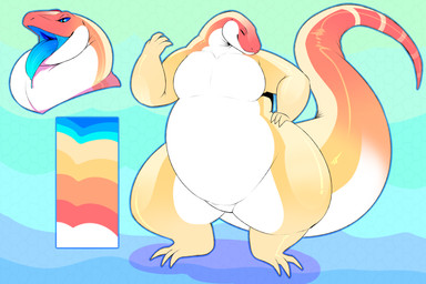 Rating: s
ID: 5703083
Date: 2025-07-12 02:08:02 -0400
Status: pending
Score: 3
3_toes 4_fingers absurd_res anthro beiss belly big_tail blue_eyes blue_insides blue_mouth blue_sclera blue_tongue color_swatch eyes_closed featureless_crotch feet female female_anthro fingers hand_on_hip hand_on_own_hip hi_res huge_tail lizard nude nude_anthro nude_female orange_body orange_skin oreocakes red_body red_skin reptile scalie short_legs skink solo tail toes tongue tongue_out white_belly white_body white_skin yellow_body yellow_skin post #5703083