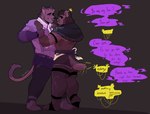 Rating: s
ID: 5254214
Date: 2024-12-20 07:11:17 -0500
Status: active
Score: 7
2022 absurd_res anthro arm_grab bottomwear brown_body brown_fur brown_tail canid canine canis clothed clothed_anthro clothed_male clothing demon dialogue digital_drawing_(artwork) digital_media_(artwork) domestic_cat domestic_dog duo english_text felid feline felis full-length_portrait fur hi_res holding_wrist looking_at_another male mammal melaisen pants portrait purple_bottomwear purple_clothing purple_pants purple_shirt purple_speech_bubble purple_topwear shirt smile speech_bubble standing tail talking_to_another text topwear yellow_speech_bubble post #5254214