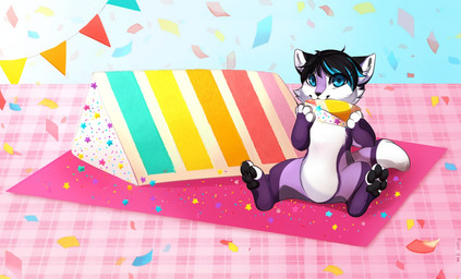 2017 anthro black_hair blue_eyes blue_highlights cake canine eating fight_(artist) food fox fur girly hair highlights mammal purple_fur taro-fox
Rating: Safe
Score: 0
User: anz100
Date: October 17, 2017 2017 anthro black_hair blue_eyes blue_highlights cake canine eating fight_(artist) food fox fur girly hair highlights mammal purple_fur taro-fox
Rating: Safe
Score: 0
User: anz100
Date: October 17, 2017