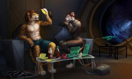 5_fingers anthro barefoot blue_eyes brown_hair cheetah clothed clothing detailed_background digitigrade duo feline female fur hair lion male mammal sitting smile spots spotted_fur topless wolnir yellow_fur
Rating: Safe
Score: 4
User: Millcore
Date: June 22, 2017 5_fingers anthro barefoot blue_eyes brown_hair cheetah clothed clothing detailed_background digitigrade duo feline female fur hair lion male mammal sitting smile spots spotted_fur topless wolnir yellow_fur
Rating: Safe
Score: 4
User: Millcore
Date: June 22, 2017