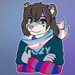 Rating: s
ID: 3477580
Date: 2022-07-30 23:42:30 -0400
Status: active
Score: 20
1:1 bisexual_pride_colors clothing collar conditional_dnp domestic_cat ear_piercing ear_ring felid feline felis female fur gradient_background green_eyes grey_body grey_fur highlights_(coloring) industrial_piercing kajiru lgbt_pride long_sleeve_shirt mammal multicolored_clothing multicolored_long_sleeve_shirt multicolored_neckwear multicolored_scarf multicolored_shirt multicolored_topwear neckwear pantherine pattern_clothing piercing pride_color_clothing pride_color_long_sleeve_shirt pride_color_neckwear pride_color_scarf pride_color_shirt pride_color_topwear pride_colors rin_(kittyrin) ring_piercing scarf shirt simple_background snow_leopard striped_clothing stripes teal_clothing teal_shirt teal_topwear topwear transgender_pride_colors post #3477580
