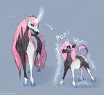 Rating: s
ID: 4669287
Date: 2024-03-20 09:18:26 -0400
Status: active
Score: 29
2024 ambiguous_gender arrow_sign cloven_hooves curved_horn digital_media_(artwork) duo ellipsis english_text equid equine exclamation_point eye_contact eyebrows eyelashes facial_markings feathering female_(lore) feral fluffymare fur hair head_markings hooves horn looking_at_another mammal mane markings multicolored_body multicolored_eyes mythological_creature mythological_equine mythology pink_eyes pink_hair pink_mane pink_tail raeni raised_tail simple_background size_difference smile sparkles spread_legs spreading tail teeth text transformation two_tone_body two_tone_eyes unicorn watermark post #4669287