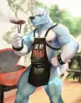 Rating: s
ID: 1311209
Date: 2017-08-24 17:07:29 -0400
Status: active
Score: 35
2017 5_fingers anthro apron apron_only barasaurus barbecue biceps black_clothing black_nipples black_nose blue_body blue_fur bracelet canid canine canis clothing digital_media_(artwork) domestic_dog english_text fingers food front_view fur green_eyes hair hand_on_hip holding_object humanoid_hands husky jewelry looking_at_viewer male mammal manly meat mostly_nude multicolored_body multicolored_fur muscular muscular_anthro muscular_male necklace nipples nordic_sled_dog outside pecs portrait quads sausage short_hair signature smoke solo spitz standing steelfire studded_bracelet studded_jewelry studs text text_on_apron text_on_clothing three-quarter_portrait two_tone_body two_tone_fur white_body white_fur white_hair post #1311209