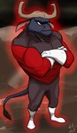 Rating: s
ID: 1726933
Date: 2018-12-05 09:52:31 -0500
Status: active
Score: 9
abs anthro biceps bovid bovine cape_buffalo chief_bogo crossed_arms crossover disney dragon_ball dragon_ball_super horn jiren male mammal muscular muscular_male solo w4g4 zootopia post #1726933