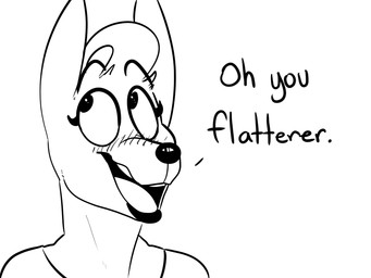 4:3 anthro blush canine clothed clothing dianna_(komponi) english_text female greyscale hi_res komponi makeup mammal monochrome open_mouth smile solo text
Rating: Safe
Score: 4
User: Lance_Armstrong
Date: July 01, 2017 4:3 anthro blush canine clothed clothing dianna_(komponi) english_text female greyscale hi_res komponi makeup mammal monochrome open_mouth smile solo text
Rating: Safe
Score: 4
User: Lance_Armstrong
Date: July 01, 2017