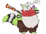 Rating: s
ID: 4673109
Date: 2024-03-22 11:56:26 -0400
Status: active
Score: 12
2024 4:3 anthro barefoot belly big_belly black_nose black_tail blue_tongue bonk!_atomic_punch bonk_(brand) bottomwear brown_bottomwear brown_clothing brown_pants burping canid canine catatex_69 clothed clothing cosplay countershading crit-a-cola digital_media_(artwork) feet fox full-length_portrait fully_clothed fur green_tail hair hi_res holding_object huge_belly male mammal multicolored_body multicolored_ears multicolored_fur multicolored_tail obese obese_anthro obese_male open_mouth overweight overweight_anthro overweight_male pants portrait scout_(team_fortress_2) simple_background solo standing tail team_fortress_2 tongue two_tone_ears valve white_background white_body white_countershading white_hair white_tail post #4673109