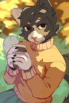 Rating: s
ID: 5650153
Date: 2025-06-18 01:21:47 -0400
Status: active
Score: 14
absurd_res anthro black_body black_fur blue_bottomwear blue_clothing blue_pants blurred_background bottomwear clothed clothing container corzh77 cup felid fur hi_res holding_container holding_cup holding_object looking_at_viewer male mammal mouth_closed pants pink_nose sitting solo sweater topwear white_body white_fur yellow_clothing yellow_sweater yellow_topwear post #5650153