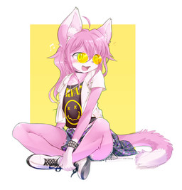 2017 ancesra anthro cat clothing digital_media_(artwork) eyewear feline female footwear fur green_eyes hair headphones mammal multicolored_fur nirvana open_mouth pink_fur pink_hair shirt shoes shorts sitting smile solo sunglasses two_tone_fur
Rating: Safe
Score: 9
User: kaggy1
Date: June 20, 2018 2017 ancesra anthro cat clothing digital_media_(artwork) eyewear feline female footwear fur green_eyes hair headphones mammal multicolored_fur nirvana open_mouth pink_fur pink_hair shirt shoes shorts sitting smile solo sunglasses two_tone_fur
Rating: Safe
Score: 9
User: kaggy1
Date: June 20, 2018