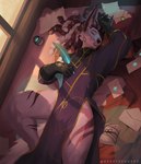 Rating: s
ID: 4472590
Date: 2023-12-14 17:12:33 -0500
Status: active
Score: 67
3d_(artwork) anthro beast_world bed bird's-eye_view canid canine canis clothed clothing conditional_dnp detailed_background digital_media_(artwork) feathers fully_clothed furniture hi_res high-angle_view ink inside jackal kaelyn_idow letter male mammal paper reddyrennard sleeping solo the_delver's_guide whitecoal post #4472590