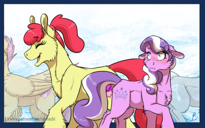 apple_bloom_(mlp) blush cutie_mark diamond_tiara_(mlp) duo equine female friendship_is_magic fur hair horse inuhoshi-to-darkpen mammal multicolored_hair my_little_pony pegasus pony purple_fur red_hair scootaloo_(mlp) silver_spoon_(mlp) wings yellow_fur
Rating: Safe
Score: 13
User: 2DUK
Date: June 18, 2018 apple_bloom_(mlp) blush cutie_mark diamond_tiara_(mlp) duo equine female friendship_is_magic fur hair horse inuhoshi-to-darkpen mammal multicolored_hair my_little_pony pegasus pony purple_fur red_hair scootaloo_(mlp) silver_spoon_(mlp) wings yellow_fur
Rating: Safe
Score: 13
User: 2DUK
Date: June 18, 2018