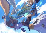 Rating: s
ID: 2660676
Date: 2021-03-19 15:16:34 -0400
Status: active
Score: 136
2021 anthro avian biped bird blonde_hair blue_body blue_feathers breath_of_the_wild digital_media_(artwork) extreme_sports feathers flying ghost group hair humanoid hylian kass_(tloz) lan_rizardon link male nintendo paraglider paragliding revali rito sky spirit teba_(tloz) the_legend_of_zelda white_body white_feathers post #2660676