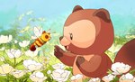 Rating: s
ID: 3309585
Date: 2022-05-01 00:18:30 -0400
Status: active
Score: 8
anthro arthropod bee brown_body canid canine chibi detailed_background duo flower hi_res humanoid_hands hybrid hymenopteran insect mammal mariam_hachmi plant raccoon_dog size_difference taki_tanuki tanuki yellow_body post #3309585