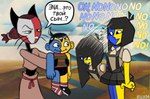 Rating: s
ID: 5601485
Date: 2025-05-27 02:19:26 -0400
Status: active
Score: 15
2021 ambiguous_gender anthro bottomwear bowing carrying_another carrying_partner clothed clothing crossover day detailed_background dialogue digital_media_(artwork) dress ena_(joel_g) ena_(series) ena_(species) english_text female footwear group hair humanoid killb94_(artist) male mammal multicolored_body outside russian_text shepherd_(ena) shoes signature skirt speech_bubble text trio unknown_species post #5601485