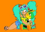Rating: s
ID: 5027774
Date: 2024-09-03 12:35:58 -0400
Status: active
Score: 10
2024 5_fingers 5_toes accessory alternate_ethnicity anthro arms_around_another avian beak bird black_bow_tie black_umbrella blue_eyes blush bottomwear bow_tie brazilian_flag brazilian_miku clothing colored_nails crossover danthedoodle denim denim_bottomwear denim_clothing denim_shorts digital_drawing_(artwork) digital_media_(artwork) disney duo ear_piercing ear_ring english_description eye_contact eyewear eyewear_on_head feathers feet female fingernails fingers flip_flops flower flower_in_hair footwear green_body green_feathers green_fingernails green_nail_polish green_nails green_toenails hair hair_accessory hatsune_miku hi_res holding_object holding_umbrella human jose_carioca long_pigtails looking_at_another male mammal mouth_closed nails orange_background orange_eyes parrot piercing pigtails plant ring ring_piercing sandals shoes shorts signature simple_background sitting size_difference smile sunglasses sunglasses_on_head tan_body tan_skin teal_hair toenails toes torn_bottomwear torn_clothing torn_shorts twintails_(hairstyle) umbrella vocaloid yellow_beak post #5027774
