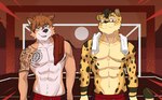 Rating: s
ID: 2779387
Date: 2021-06-10 14:17:19 -0400
Status: active
Score: 31
2021 abs abstract_background anthro bottomwear canid canine canis character_request cheetah chromatic_aberration clothed clothing duo eyewear felid feline front_view glasses hair hi_res looking_at_viewer male mammal muscular muscular_anthro muscular_male narrowed_eyes navel nipples pecs rygel_spkb shorts smile standing tattoo topless topless_male towel towel_around_neck towel_on_shoulder toxey_clawwolf wolf post #2779387
