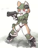 Rating: s
ID: 5596664
Date: 2025-05-25 04:31:00 -0400
Status: active
Score: 139
4:5 animated anthro bikini bra breast_jiggle breasts canid canine clothing electronics female fingerless_gloves fox gloves gun handgun handwear hat headgear headphones headwear jacket jiggling knee_pads mammal pistol ranged_weapon shooting short_playtime simple_background solo sound standing swimwear topwear two-piece_swimsuit underwear weapon white_background yazawaowl post #5596664