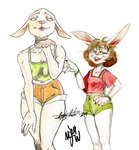 Rating: s
ID: 5579702
Date: 2025-05-17 19:47:38 -0400
Status: active
Score: 7
2024 5_fingers anthro big_ears biped blowing_kiss bottomwear bovid bracelet buckteeth canid canine caprine choker clothing collarbone colored_nails countershade_hands countershading crop_top duo female fingers green_bottomwear green_clothing green_crop_top green_eyes green_shirt green_shorts green_topwear hair hand_on_hip hybrid jewelry kiva_(mjw_darkmode) lagomorph leporid looking_at_viewer mammal mjw_darkmode nails necklace open_mouth orange_bottomwear orange_clothing orange_shorts pink_eyes pink_nails rabbit red_clothing red_crop_top red_hair red_shirt red_topwear sheep shirt shorts signature simple_background smile strife4greatnes teeth thick_thighs tongue topwear traditional_media_(artwork) whiskers white_background post #5579702