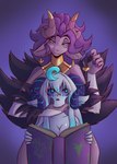 Rating: s
ID: 4140324
Date: 2023-06-29 14:56:24 -0400
Status: active
Score: 100
2_horns anthro big_breasts blush book bovid breasts caprine caprine_demon clothing collar cthulhu_mythos deity demon duo ear_piercing eldritch_abomination eldritch_being female female/female ghosted_ghoat gloves goat goat_demon gradient_background h._p._lovecraft hand_on_face handwear hi_res holding_book holding_object horn larger_female looking_at_another lovecraftian_(genre) mammal open_mouth outer_god_(h.p._lovecraft) piercing rhok'zan_(sucker_for_love) shub-niggurath_(h.p._lovecraft) simple_background size_difference smile sucker_for_love sucker_for_love:date_to_die_for tall tall_girl wide_hips post #4140324