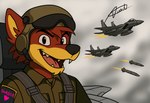 Rating: s
ID: 5559198
Date: 2025-05-09 01:44:34 -0400
Status: active
Score: 8
absurd_res aerial_combat aircraft airplane anthro armor canid canine canis cloud cockpit darkalcaline digital_media_(artwork) f-15 f-15_eagle flight_suit formation_flying headgear helmet hi_res jet male mammal military missile pilot red_wolf sky vehicle wolf post #5559198