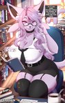 Rating: s
ID: 5422357
Date: 2025-03-09 14:28:17 -0400
Status: active
Score: 269
2025 anthro bedroom_eyes big_breasts book breasts chest_tuft choker cleavage clothed clothing conditional_dnp detailed_background dialogue digital_media_(artwork) eeveelution english_text espeon exclamation_point eyewear female generation_2_pokemon glasses hair hi_res inner_ear_fluff jewelry legwear librarian library long_hair narrowed_eyes necklace nintendo pokemon pokemon_(species) reading reading_book seductive slightly_chubby solo teranen text thigh_highs tuft uniform post #5422357