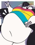 Rating: s
ID: 4842229
Date: 2024-06-10 07:14:23 -0400
Status: active
Score: 29
2024 3_fingers 4_ears absurd_res accessory anthro aster_(flower) avali avian belly big_belly big_breasts black_body black_claws black_feathers border breasts claws clothed clothed_anthro clothed_female clothing elavi_(elevig) eyes_closed eyewear feather_hair feathered_wings feathers female female_(lore) female_anthro fingers flower flower_in_hair gesture glasses grey_scutes hair hair_accessory hand_gesture hi_res holding_clothing holding_object holding_shirt holding_topwear huge_belly lgbt_pride midriff morbidly_obese multi_ear navel obese obese_anthro obese_female open_mouth open_top_glasses overweight overweight_anthro overweight_female pansexual pansexual_pride_colors pink_flower plant pompuffy_(artist) pride_color_clothing pride_color_shirt pride_color_topwear pride_colors pseudo_hair pulling_shirt_down purple_body purple_feathers purple_inner_ear scuted_hands scutes shirt simple_background solo topwear v_sign white_body white_border white_fangs white_feathers white_flower winged_arms wings post #4842229