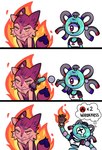 Rating: s
ID: 5577768
Date: 2025-05-16 22:56:20 -0400
Status: active
Score: 13
1_eye annoyed anthro biped blue_body blue_tail_tip bodily_fluids bow_ribbon bracelet braixen burning canid canine cheek_tuft chest_tuft clothing crop_top dipstick_tail duo eyelashes facial_tuft female femboy fennec_fox flaming fox fur gameplay_mechanics generation_1_pokemon generation_6_pokemon head_tuft hi_res inner_ear_fluff jewelry kaylemeart maggie-mite_(girda_skunk) magnemite magnet magnetism male mammal markings multiple_scenes neck_tuft nino_(nin10dope) nintendo pokemon pokemon_(species) poking purple_body purple_fur robot_anthro screw shiny_pokemon shirt simple_background sweat sweatdrop tail tail_markings topwear true_fox tuft white_arms white_background white_body white_fur x_eye post #5577768