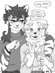Rating: s
ID: 5061372
Date: 2024-09-19 19:28:45 -0400
Status: active
Score: 34
2020 3:4 5_fingers anthro arm_around_shoulders bangle blush blush_lines braces can canid canine canis chest_tuft cigarette clothing collared_shirt container dark_hair digit_ring digital_drawing_(artwork) digital_media_(artwork) domestic_cat domestic_dog dress_shirt duo ear_piercing ellipsis english_text exclamation_point eyelashes facial_piercing facial_tuft felid feline felis female finger_ring fingernails fingers fluffy_ears front_view fur gesture half-closed_eyes hand_gesture hi_res holding_can holding_cigarette holding_container holding_object jewelry looking_at_another looking_at_viewer maggy_(mutedlavender) mammal multicolored_body multicolored_fur mutedlavender nails narrowed_eyes nose_piercing nose_ring photo piercing pose posing_for_picture restricted_palette ring_piercing robin_(mutedlavender) rolled_up_sleeves septum_piercing septum_ring shaved_sides shirt shoulder_length_hair smile speech_bubble star_ear_ring striped_body striped_fur stripes sweater teeth text topwear triangular_ears tucked_shirt tuft turtleneck two_tone_body two_tone_fur v_sign post #5061372