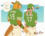 Rating: s
ID: 5543550
Date: 2025-05-02 08:10:57 -0400
Status: active
Score: 16
anthro armor baseball_cap baseball_uniform batting_helmet butt butt_grab canid canine canis clothing cloud dalmatian dialogue domestic_dog duo ellipsis grope hand_on_butt hat headgear headwear helmet hi_res kangaroo khakis macropod male male/male mammal marsupial murizy narrowed_eyes onomatopoeia question_mark questioning_sexuality sky smile sound_effects speech_bubble sportswear text uniform wide_eyed post #5543550