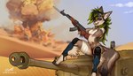Rating: s
ID: 4323114
Date: 2023-09-30 12:48:19 -0400
Status: active
Score: 84
2023 7:4 abs ak-47 ak_platform alcohol anthro assault_rifle bandage bandaged_leg bayonet beer beverage beverage_can canid canine canis dragonfu ear_piercing ear_ring explosion eyewear eyewear_on_head female fluffy fluffy_tail goggles goggles_on_head green_hair gun hair industrial_piercing jackal knee_pads knife long_hair looking_at_viewer mammal navel open_mouth outside panthera_(elusivejackal) panzer panzerkampfwagen_(tank) panzerkampfwagen_vi_(tank) piercing purple_eyes ranged_weapon rifle ring_piercing sitting solo tail tank_(vehicle) trigger_discipline vehicle weapon post #4323114