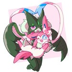 Rating: s
ID: 5641045
Date: 2025-06-14 04:46:41 -0400
Status: active
Score: 33
1:1 2025 ambiguous_gender anthro astella1204 blue_eyes blush blush_lines bow_(anatomy) claws duo eeveelution featureless_crotch felid feline feral fur generation_6_pokemon generation_9_pokemon green_body green_fur green_hair hair holding_another looking_at_viewer mammal meowscarada nintendo one_eye_closed open_mouth paws pink_body pink_eyes pink_fur pokemon pokemon_(species) ribbons_(anatomy) signature simple_background spread_legs spreading sylveon tail white_body post #5641045