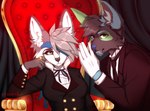 Rating: s
ID: 4313013
Date: 2023-09-25 11:33:39 -0400
Status: active
Score: 12
alternative_fashion anthro big_ears biped black_body black_butler black_fur black_tie_(suit) bow_(knot) canid canine canis chatski ciel_phantomhive clothed clothing coat cosplay crossdressing curtains digital_media_(artwork) duo eye_patch eyewear female fox fully_clothed fur gloves gold_(metal) grey_body grey_fur hair half-length_portrait handwear j-fashion kuroshitsuji male mammal necktie ouji_(fashion) portrait redraw ring sebastian_michaelis string_bow_tie suit tailcoat tape thorn tomboy topwear wolf post #4313013