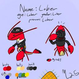 Rating: s
ID: 5761334
Date: 2025-08-06 20:17:14 -0400
Status: active
Score: 2
ambiguous_gender arthropod bullet_hole card clothing crustacean decapod emanata fedora fin hat headgear headwear lober_(mobsterlobster) lobster malacostracan marine mobsterlobster model_sheet necktie patched_clothing pincers playing_card suit suit_jacket tail tail_fin post #5761334