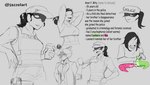 Rating: s
ID: 5295652
Date: 2025-01-08 17:09:58 -0500
Status: active
Score: 6
2024 5_fingers absurd_res antennae_(anatomy) anthro black_and_white blood bodily_fluids bone_frill business_suit cavemanon_studios class_i._fied clothing crop_top cuff_(restraint) dinosaur duo english_text female fingers frill_(anatomy) hadrosaurid hair handcuffs hands_behind_head hat headgear headwear hi_res human jazzelart leonard_(snoot_game) male mammal metal_cuffs midriff model_sheet monochrome necktie nosebleed onychophora open_mouth open_smile ornithischian ornithopod parasaurolophus police police_hat police_officer police_uniform ponytail prehistoric_species reptile restraints scalie shirt short_hair sleeping smile snoot_game sound_effects suit text topwear uniform velvet_worm vest vowelless vowelless_sound_effect zzz post #5295652