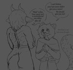 Rating: s
ID: 4725877
Date: 2024-04-17 05:54:52 -0400
Status: active
Score: 49
anthro asinus back_scar big_breasts blush bovid bovine breasts butt cattle clothed clothing dialogue digital_media_(artwork) donkey duo english_text equid equine felid female fingers fluffy fluffy_hair fluffy_tail fur hair hands_together harness highland_cattle horn hybrid kawattame larger_female lore male mammal markings merchant_lylo_(kawattame) monochrome mostly_nude pack_mule_(kawattame) pantherine rear_view scar simple_background size_difference smile snow_leopard speech_bubble spots spotted_body tail text thick_thighs topwear post #4725877