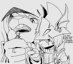 Rating: s
ID: 3983727
Date: 2023-04-10 09:24:30 -0400
Status: active
Score: 27
2023 ambiguous_gender anthro buckteeth burmecian clothing dragoon_(final_fantasy) emmacat64 english_text extreme_size_difference felid female final_fantasy final_fantasy_ix final_fantasy_xi freya_crescent hat headgear headwear in_hand larger_female mammal micro mithra monochrome murid murine rat rodent size_difference smaller_ambiguous square_enix teeth text post #3983727