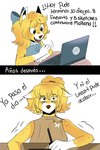 Rating: s
ID: 5612349
Date: 2025-05-31 19:40:57 -0400
Status: pending
Score: 16
2025 2_panel_comic 4_fingers accessory age_progression anthro arms_bent bangs black_eyes blonde_hair blue_bow blue_hair_bow brown_clothing brown_hair_tie brown_nose brown_shirt brown_tank_top brown_topwear canid canine closed_frown clothed clothed_anthro clothed_female clothing colored comic computer dialogue digital_media_(artwork) dipstick_ears drawing_pen drawing_tablet ear_markings ears_down electronics english_description excited eyebrow_through_hair eyebrows facial_markings female female_anthro fingers freckled_face freckled_shoulders freckles frown frowning_at_viewer fur furniture hair hair_accessory hair_tie happy head_markings heart_(marking) holding_drawing_pen inner_ear_fluff inner_monologue laptop leaning_on_table lidded_eyes looking_at_viewer mammal markings medium_hair motion_lines mouth_closed multicolored_body multicolored_ears multicolored_fur open_mouth open_smile pivoted_ears ponytail red_mouth sad shaded shaking shirt simple_background smile solo spanish_description spanish_text table tank_top text thin_eyebrows thinking thoughts topwear translated translucent translucent_hair trembling tuft white_background white_body white_ear_tips white_fur white_inner_ear_fluff white_markings wolfa_(wolflly10) wolflly10 yelling young young_anthro young_female post #5612349