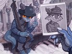 Rating: s
ID: 4994202
Date: 2024-08-18 14:14:43 -0400
Status: active
Score: 238
4:3 anthro armor blue_body broken_horn cigarette closed_smile clothing duo goobone gun hat headgear headwear helmet hi_res holding_gun holding_object holding_ranged_weapon holding_weapon horn kobold male male_anthro military military_uniform mouth_closed photo puttees ranged_weapon scalie scar serious_face sitting smile soldier thousand_yard_stare trench trench_warfare uniform war warrior weapon yellow_eyes post #4994202