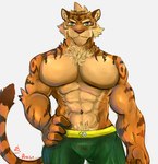 Rating: s
ID: 5629891
Date: 2025-06-08 23:17:19 -0400
Status: pending
Score: 6
2017 5_fingers abs anthro artist_name barazoku big_pecs biped bottomwear brown_body brown_fur chest_tuft clothed clothing colored drakonika123 felid fingers fist front_view frown fur green_bottomwear green_clothing green_shorts half-length_portrait hand_on_hip humanoid_hands inner_ear_fluff looking_at_viewer low-angle_view male mammal markings muscular muscular_anthro muscular_arms muscular_male navel orange_body orange_fur pantherine pecs portrait shaded shorts simple_background solo standing striped_markings stripes tail text tiger topless topless_anthro topless_male tuft white_background yellow_eyes post #5629891