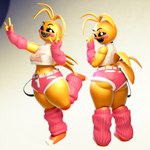 Rating: s
ID: 5639289
Date: 2025-06-13 10:01:34 -0400
Status: pending
Score: 1
1:1 2024 3_toes 3d_(artwork) 4_fingers animatronic anthro arm_warmers armwear avian beakless belt biped bird black_sclera bottomwear breasts bunnybox0_0 cheek_markings chicken claws clothed clothing crop_top cupcake_(fnaf) curved_tail digital_media_(artwork) eyebrows eyelashes facial_markings feathers feet female female_anthro fingers five_nights_at_freddy's five_nights_at_freddy's_2 fully_clothed galliform gallus_(genus) gradient_background grey_teeth head_markings hi_res leg_warmers legwear looking_at_viewer looking_back looking_back_at_viewer machine markings midriff monotone_tail multiple_images navel non-mammal_breasts orange_feet phasianid pink_arm_warmers pink_armwear pink_bottomwear pink_clothing pink_leg_warmers pink_shorts plantigrade rear_view robot scottgames sharp_teeth shirt shorts simple_background solo tail tail_feathers teeth text text_on_clothing text_on_shirt text_on_topwear three-quarter_view toe_claws toes topwear toy_chica_(fnaf) tuft white_belt white_eyes white_toes post #5639289