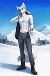 Rating: s
ID: 5512727
Date: 2025-04-18 15:35:48 -0400
Status: active
Score: 11
2025 5_fingers abs anthro biped bottomwear canid canine claws clenched_teeth clothed clothed_anthro clothed_male clothing day digital_media_(artwork) ear_piercing elvofirida finger_claws fingers footwear front_view fur hair hi_res holding_clothing holding_jacket holding_object holding_topwear inner_ear_fluff iscofeild jacket jewelry looking_at_viewer male mammal mountain navel necklace outside pants partially_clothed partially_clothed_anthro partially_clothed_male piercing shoes sky smile snow solo standing tail teeth topless topless_anthro topless_male topwear tuft white_body white_fur white_hair white_tail winter post #5512727