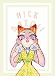 Rating: s
ID: 2230921
Date: 2020-04-25 19:12:50 -0400
Status: active
Score: 6
2020 anthro blush buckteeth clothed clothing disney dress ears_down fake_ears fake_fox_ears female fully_clothed fur grey_body grey_fur hi_res judy_hopps lagomorph leporid mammal open_mouth open_smile painting_(artwork) pivoted_ears purple_eyes rabbit simple_background smile solo strawberry628_(artist) teeth traditional_media_(artwork) traditional_painting_(artwork) traditional_watercolor_(artwork) watercolor_(artwork) zootopia post #2230921