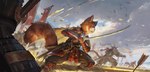 Rating: s
ID: 5614548
Date: 2025-06-01 16:23:00 -0400
Status: active
Score: 25
ailurid anthro armor arrow_(weapon) battle battlefield clothing cloud detailed_background fight flag flag_(object) fluffy fluffy_tail gauntlets gloves group handwear hi_res holding_melee_weapon holding_object holding_sword holding_weapon katana kemono lokey male mammal melee_weapon outside pointy_ears pose ranged_weapon red_panda samurai samurai_armor scabbard standing sword tail warrior weapon post #5614548