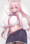 Rating: s
ID: 4448589
Date: 2023-12-02 13:28:36 -0500
Status: active
Score: 57
absurd_res accessory alternate_species anthro big_tail bottomwear canid canine canis clothing coat coyote female fur furrification hair hair_accessory hair_intakes heart_symbol hi_res hololive kakuteki11029 kemono koyori_hakui lab_coat long_hair looking_at_viewer mammal midriff multicolored_body multicolored_fur navel necktie open_mouth pink_body pink_fur pink_hair purple_eyes simple_background smile solo standing tail thick_thighs topwear vtuber white_body white_fur wide_hips post #4448589